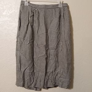 SASSCO Vintage Houndstooth Skirt Size 14